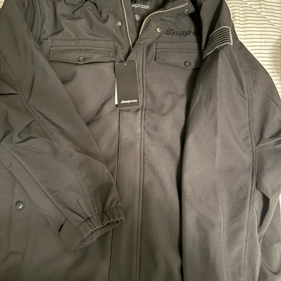 Snap Black Men's Jacket - Picture 3 of 3